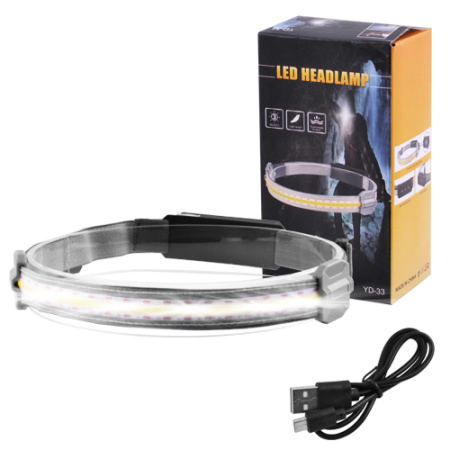 Налобный фонарь Stripe Ultra bright YD-33, 37SMD Белый+3SMD Красный, ЗУ micro USB, аккум Налобный фонарь Stripe Ultra bright YD-33, 37SMD Белый+3SMD Красный, ЗУ micro USB, аккум