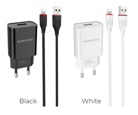СЗУ Сетевое Зарядное Устройство BOROFONE BA20A - Lightning СЗУ Сетевое Зарядное Устройство BOROFONE BA20A - Lightning