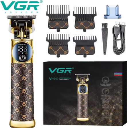 Триммер бороды и усов VGR V-942 Brown