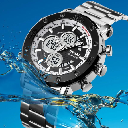 Часы наручные SKMEI 1636SIWT, SILVER-SILVER, 10246