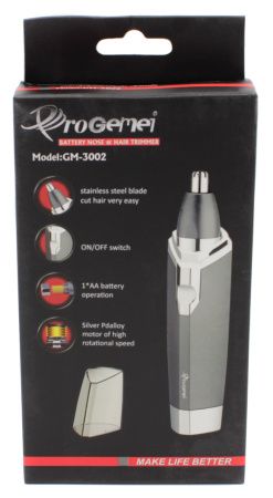 Триммер ProGemei GM-3002, 3 уровня стрижки, , с насадкой для носа и ушей.