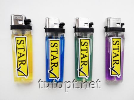 Зажигалка газовая карманная Star 8003 прозрачная
