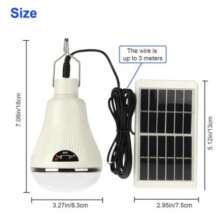 Фонарь для кемпинга Golden road GR-020, аккумулятор, солнечная панель