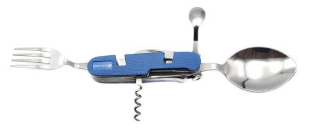 Туристический столовый прибор L48 Синий большой