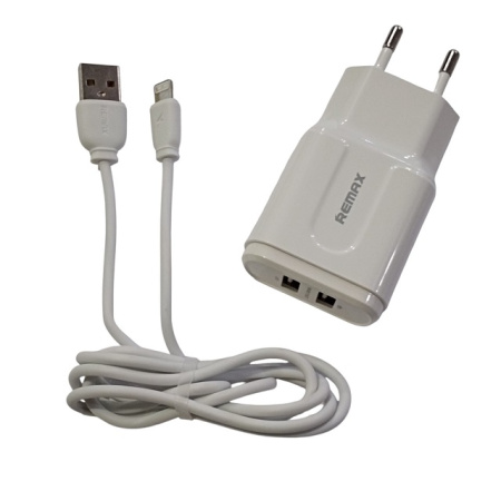 СЗУ Сетевое Зарядное Устройство REMAX, RP-U22, lightning