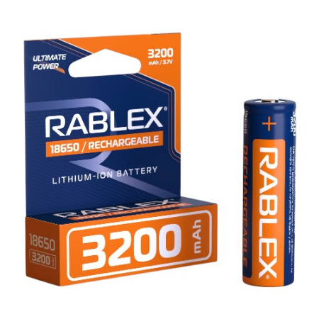 Аккумулятор Rablex 18650, 3200mAh Li-ION 3.7v