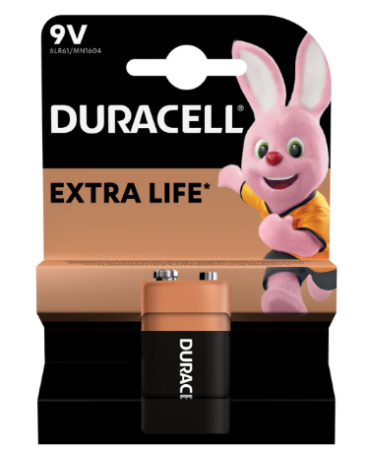 Батарейка Duracell Крона 6F22 / 9V  6LP3146