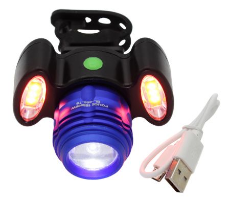 Велосипедная фара велофонарь аккум. MicroUSB BL-658-T6 (боковые светят красным)