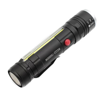 Ручной фонарь Police RB222, T6-26, microUSB, Боковая подсветка, Zoom, магнит