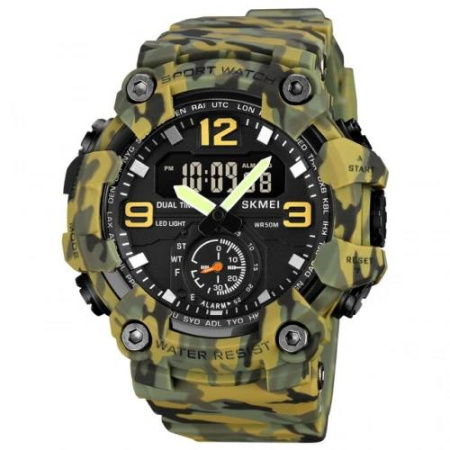 Часы наручные SKMEI 1965CMGN, CAMO GREEN, 9778