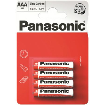 Батарейка Panasonic R3/ААA / солевая