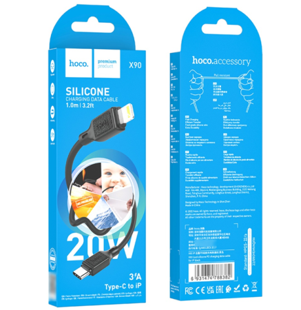 Кабель PD HOCO X90, Lightning iPhone - PD (type-c) Кабель PD HOCO X90, Lightning iPhone - PD (type-c)