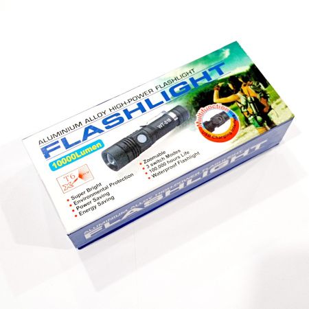 Ручной фонарь Police WD232, Li-ion 18650, T6, Zoom, ЗУ USB