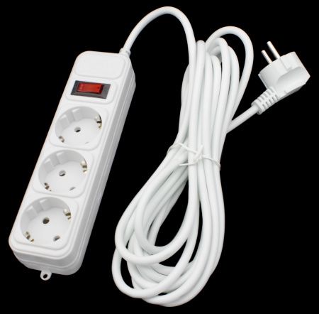 Сетевой фильтр Maxxter SPM3-G-15G 3 гнезда, 4.5 метра