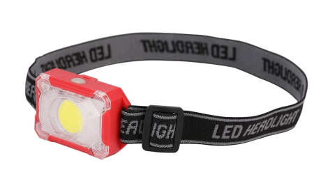 Налобный фонарь 1302, COB, 3xAAA