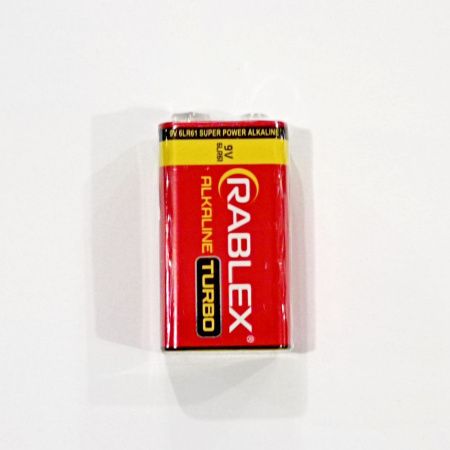 Батарейка Rablex Крона 6F22 / 9V / Alkaline / TURBO/ без блистера