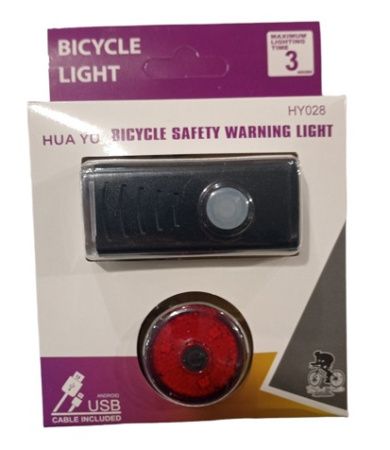 Велосипедная фара и задний фонарь X-Balog HY028, PL-B18