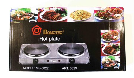 Электроплита двух комфорная/Дисковая / Domotec MS-5822