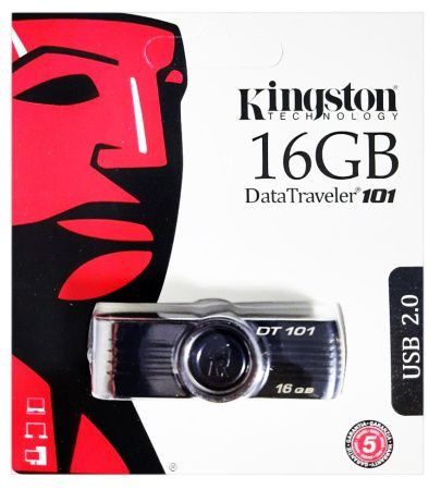 USB флеш накопитель Kingston DT101 16Gb Black (DT101 G2) (Гарантия 3года) USB флеш накопитель Kingston DT101 16Gb Black (DT101 G2) (Гарантия 3года)