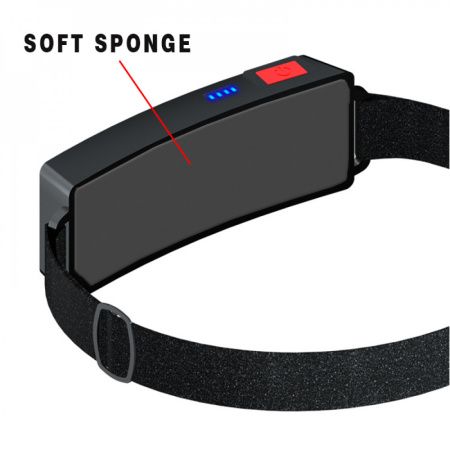 Налобный фонарь Bailong BL-F007, WD163, COB, USB, 8130