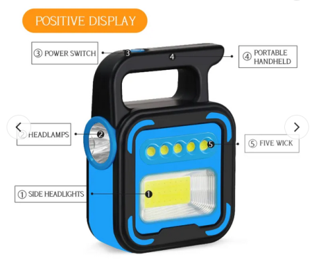 Фонарь для кемпинга BL 925, RB450, солнечная панель, аккумулятор