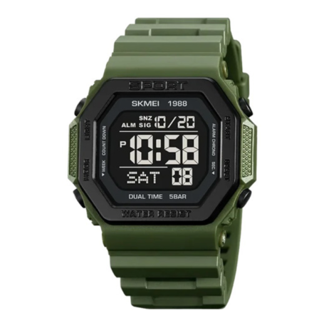Часы наручные SKMEI 1988AG, ARMY GREEN, 10281