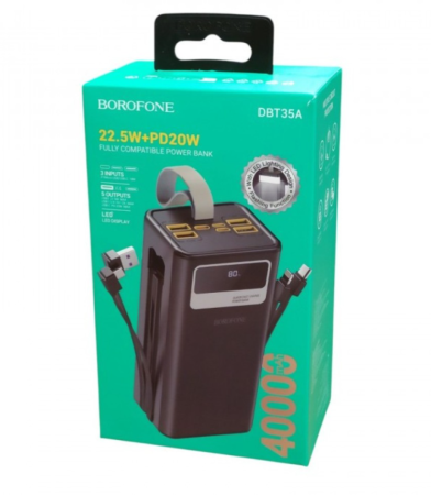 Повербанк BOROFONE DBT35B Course 22.5W+PD20W 50000 mAh, 1420