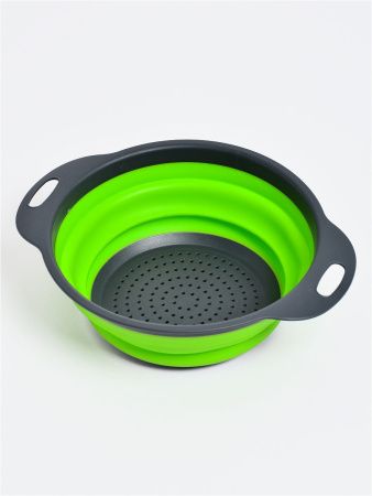 Складной силиконовый дуршлаг COLLAPSIBLE FILTER BASKETS 23см Большой