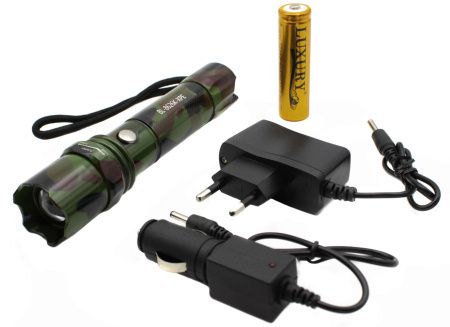 Ручной фонарь Police BL-8627, BL-8626, Li-ion 18650, 3хААА, XPE, Камуфляж