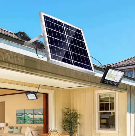 Уличный светильник Cclamp CL-7357 автономный светодиодный прожектор с солнечной панелью и пультом,