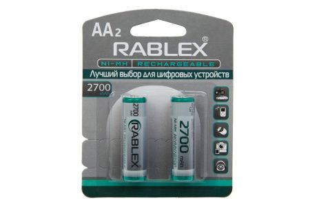 Аккумулятор Rablex HR6/AA Ni-MH 2700mAh 1.2V 1 шт.