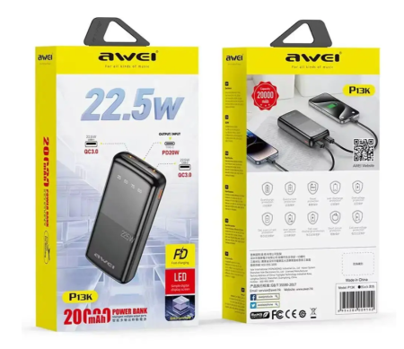 Повербанк AWEI P13K 20000mAh 9610