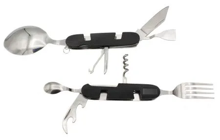 Туристический столовый прибор Чёрный A294 большой
