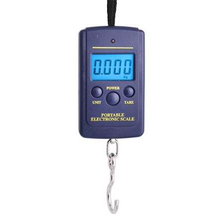 Кантер электронный 607L, 40кг (10г) / Чёрный маленький / на шнурке