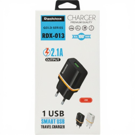 Сетевое зарядное устройство REDDAX RDX-013 10W (USB), White