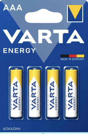Батарейка Varta LR3/AAA Energy 4шт/ Alkaline