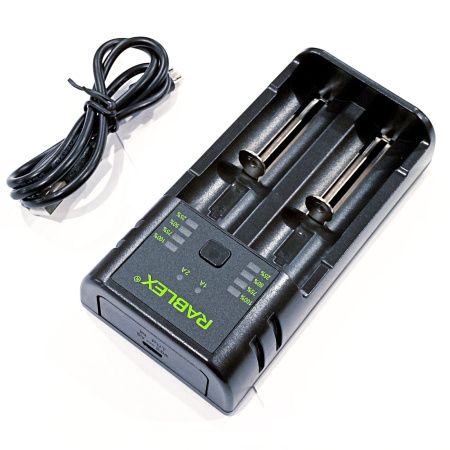 Зарядное устройство Rablex RB402 2x18650 и др./ от USB / Зарядное устройство Rablex RB402 2x18650 и др./ от USB /