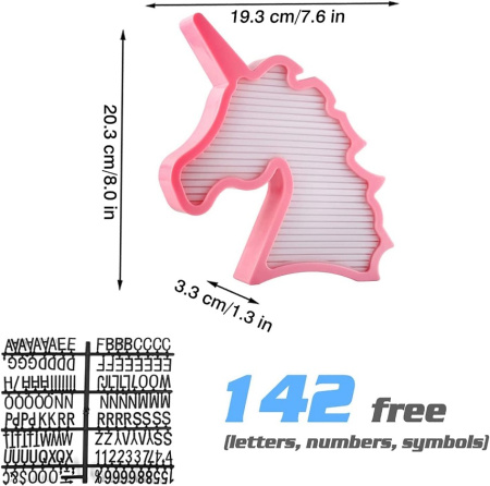 Ночник LED на батарейквх "Единорог" +буквы/ 2xAAA/ 
