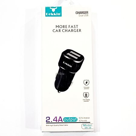 Автомобильное зарядное устройство USB x 2 Dekkin DK-38