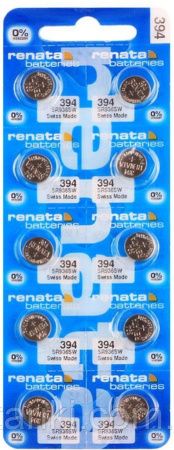 Батарейки-Таблетки Renata 394 / SR936/ 10шт. на блистере