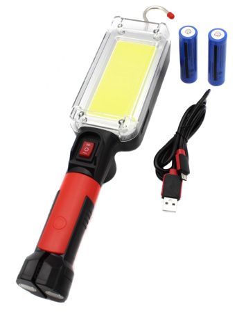 Фонарь для кемпинга WD355, ZJ-8859, micro USB, крючок, магнит, прищепка,  2X18650 Фонарь для кемпинга WD355, ZJ-8859, micro USB, крючок, магнит, прищепка,  2X18650