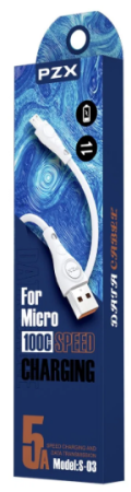 Кабель USB PZX S-03 MicroUsb Кабель USB PZX S-03 MicroUsb