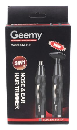 Триммер ProGemei GM-3121 аккумуляторный, с насадкой для носа и ушей.