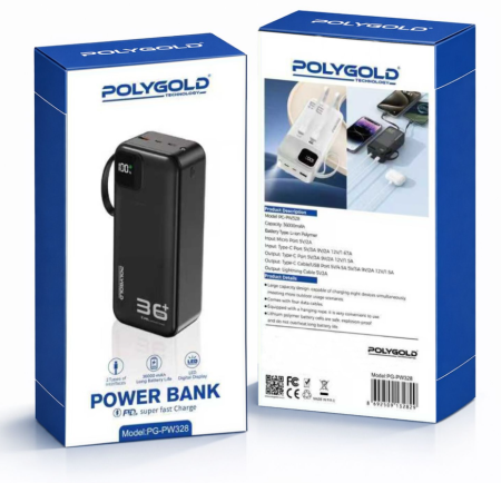 Повербанк Polygold PG-PW328 36000 mAh 22.5W