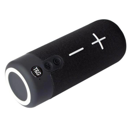 Bluetooth-колонка TG619C с RGB подсветкой, speakerphone, радио, чёрный