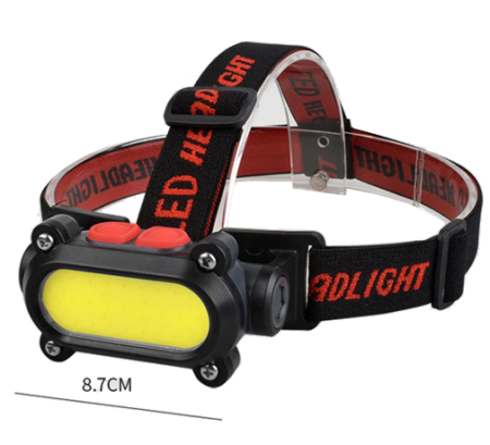 Налобный фонарь BL-209-COB (White+Red), Li-Ion аккум., Waterproof, ЗУ Type-C