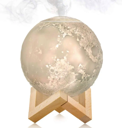Ночник - увлажнитель воздуха Луна 3D Moon Lamp RGB, USB, 6727-2