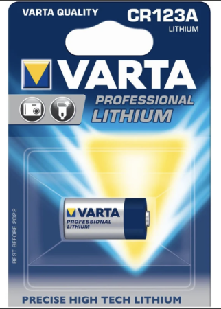 Батарейка Varta CR123 / 3V/ 1шт. на блистере