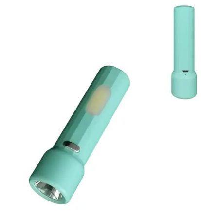 Ручной фонарь Yajia YJ-8931C, Аккумулятор, MicroUSB, 1LED+COB, боковая подсветка