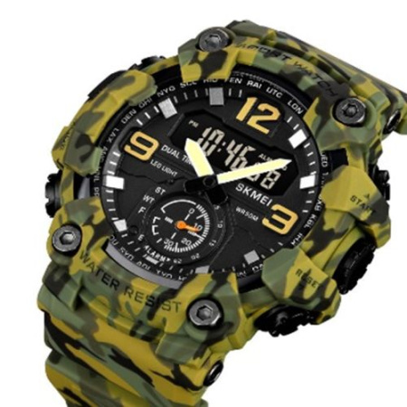 Часы наручные SKMEI 1965CMGN, CAMO GREEN, 9778